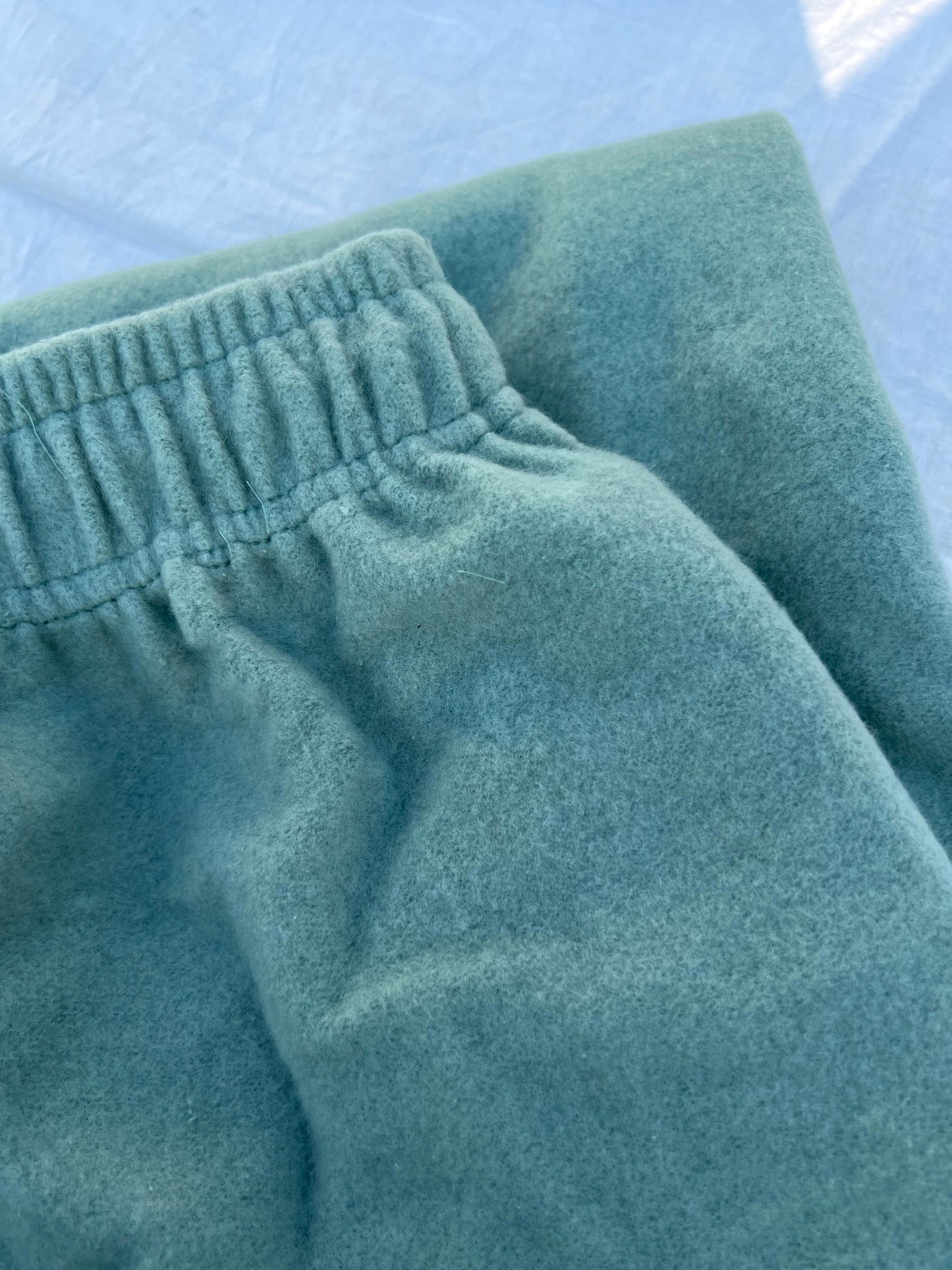 Cotton Fleece One Shoulder Stone Blue Set