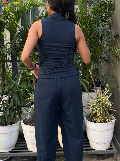Pure Cotton Ruched top & Pants set