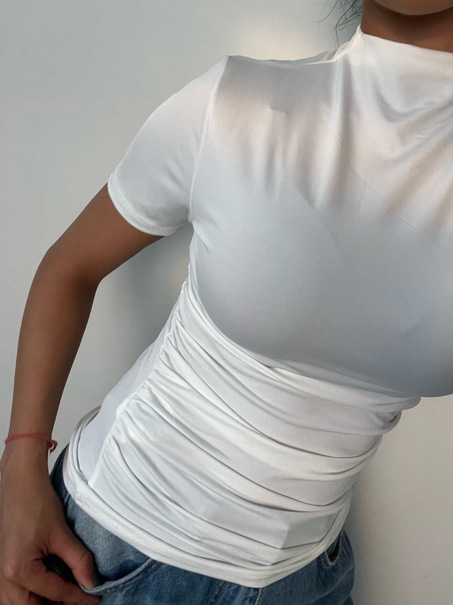 Sculpted High-Neck Top