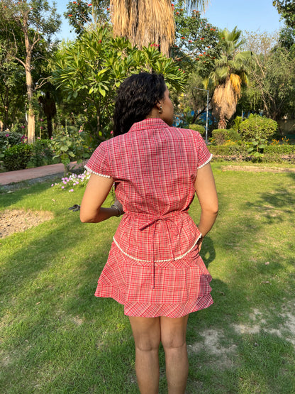 Cotton Poplin Shirt & Skort Set