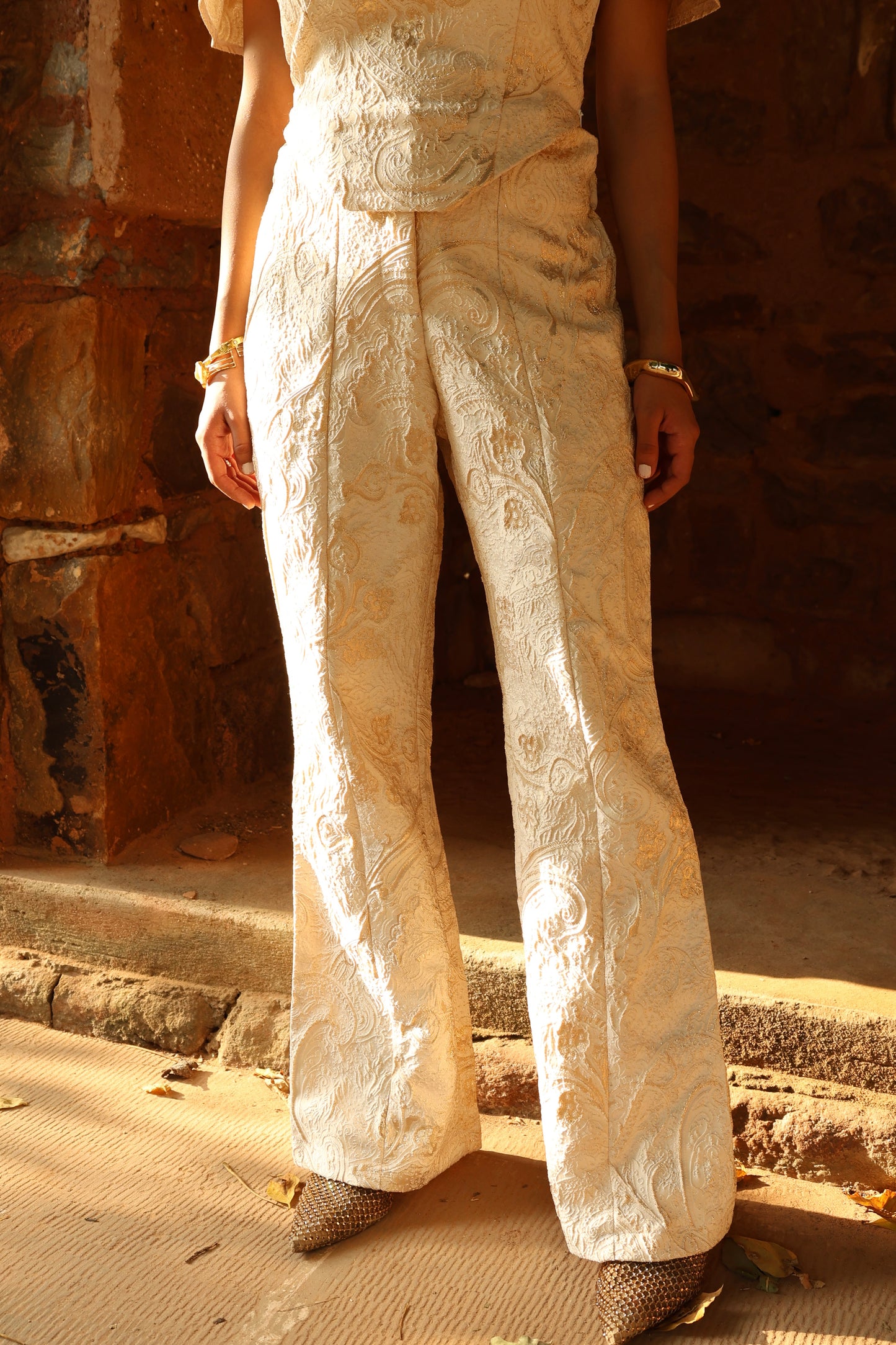 Ivory Corset Jacquard SET