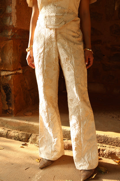 Ivory Corset Jacquard SET