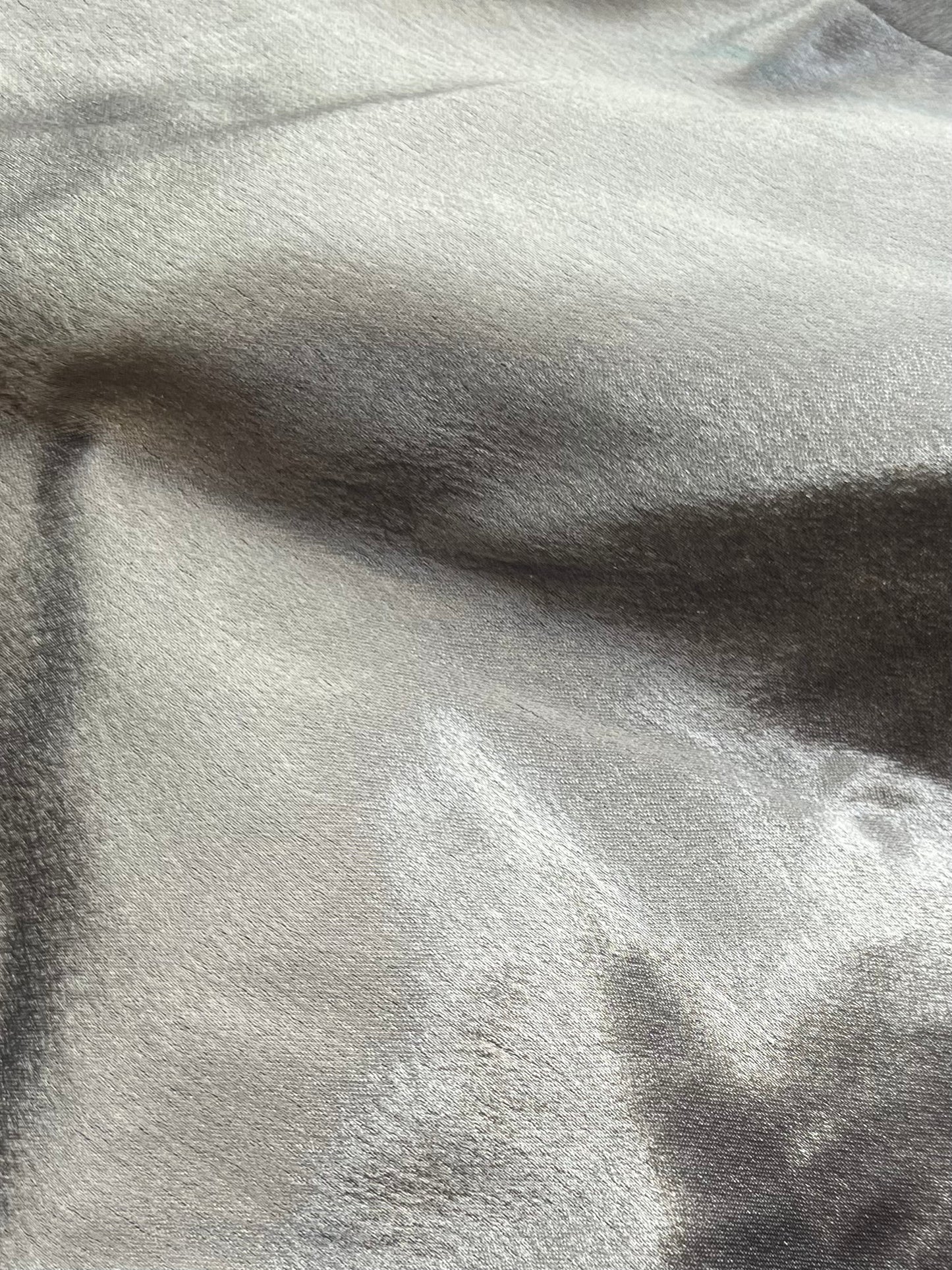 Subtle Silver Luxe Satin SKORT Set
