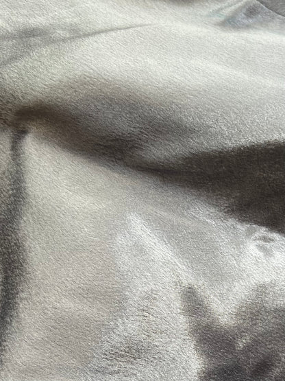 Subtle Silver Luxe Satin SKORT Set