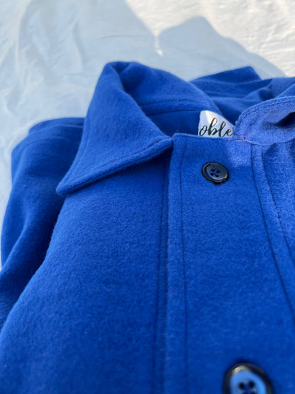 Cotton Fleece Electric Blue Unisex Co-ord