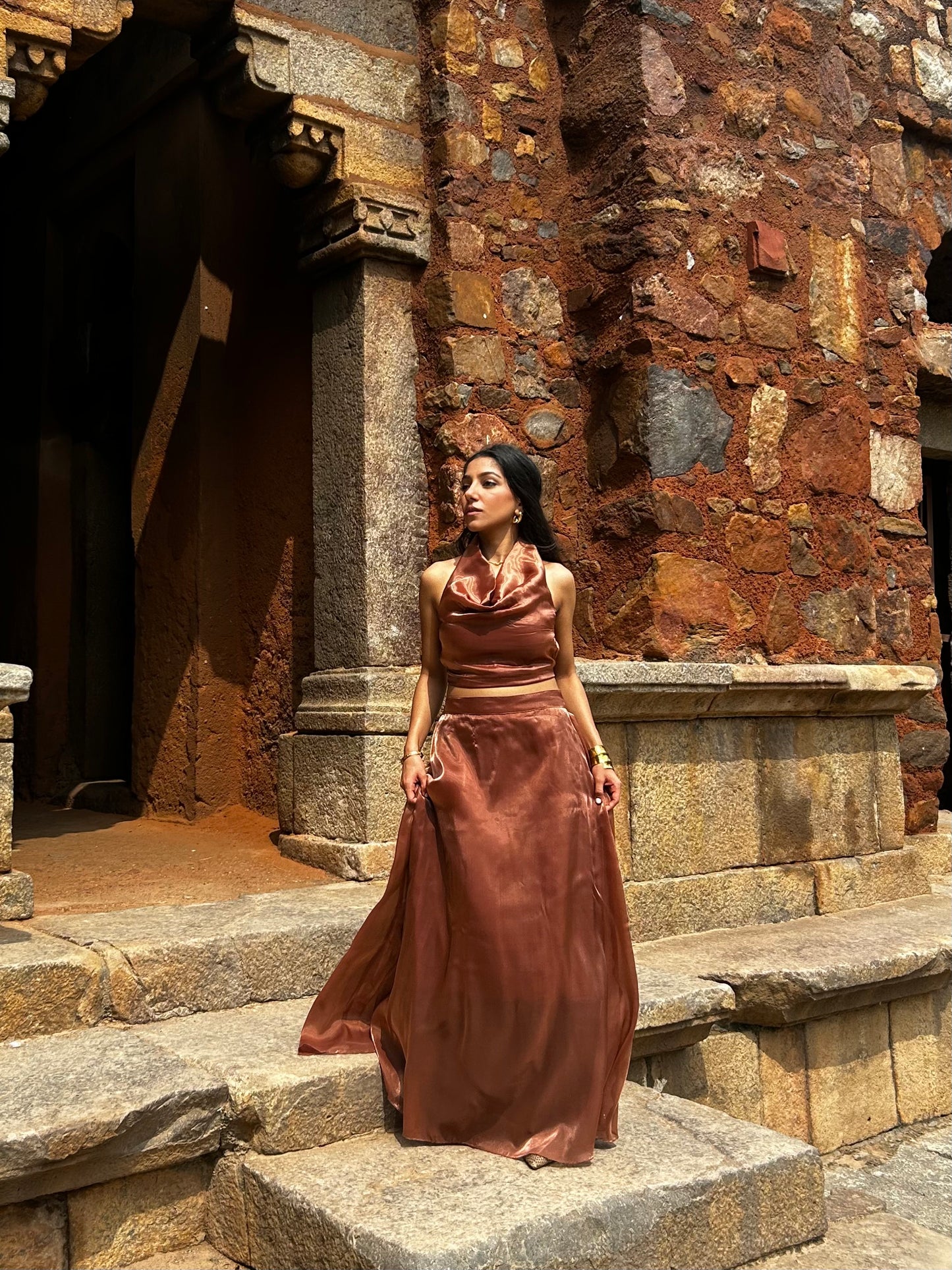 Copper Cosmos Skirt SET