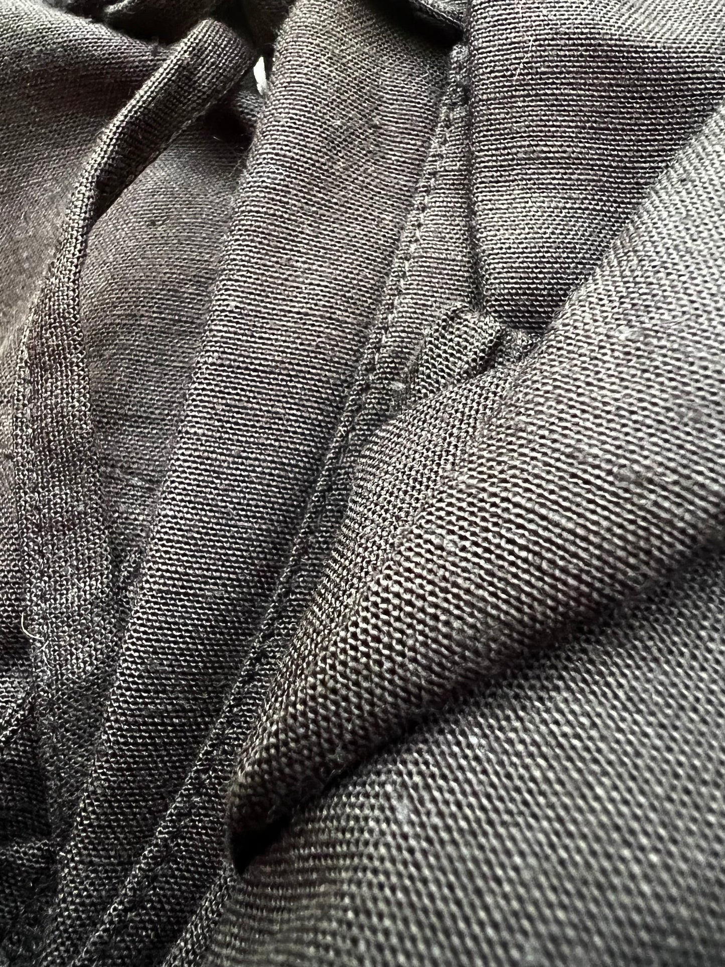 Black Cotton Linen Blend SKORT Set