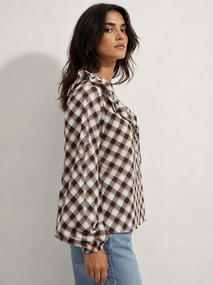 Plaid Cotton Top