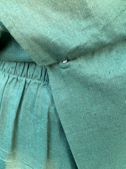 Sage Green Pure Cotton Blazer & Pants Set