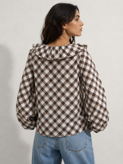 Plaid Cotton Top