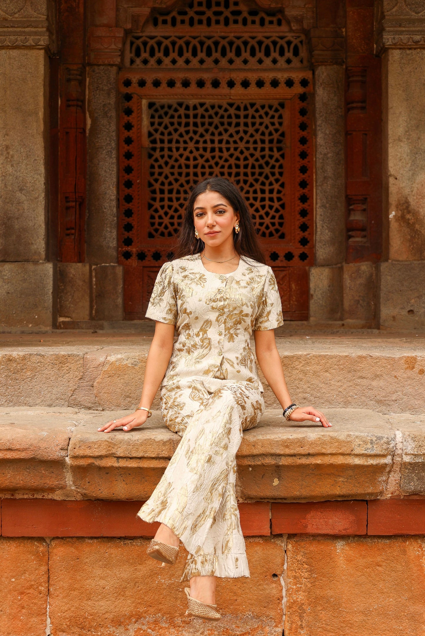 Textured Soft Foil Jacquard SET