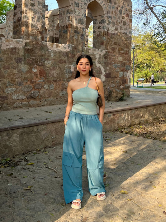 Ice Blue Contrast Parachute Set
