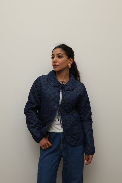 Scandi Bow Quilted Jacket