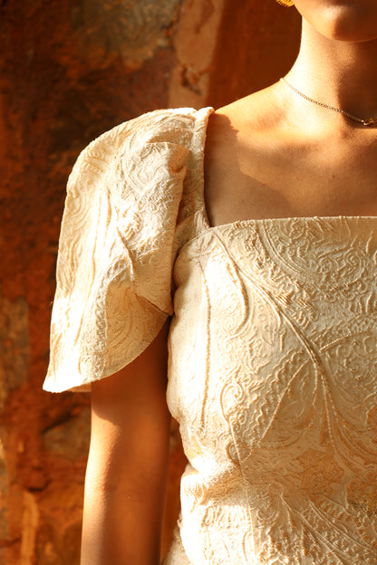 Ivory Corset Jacquard SET