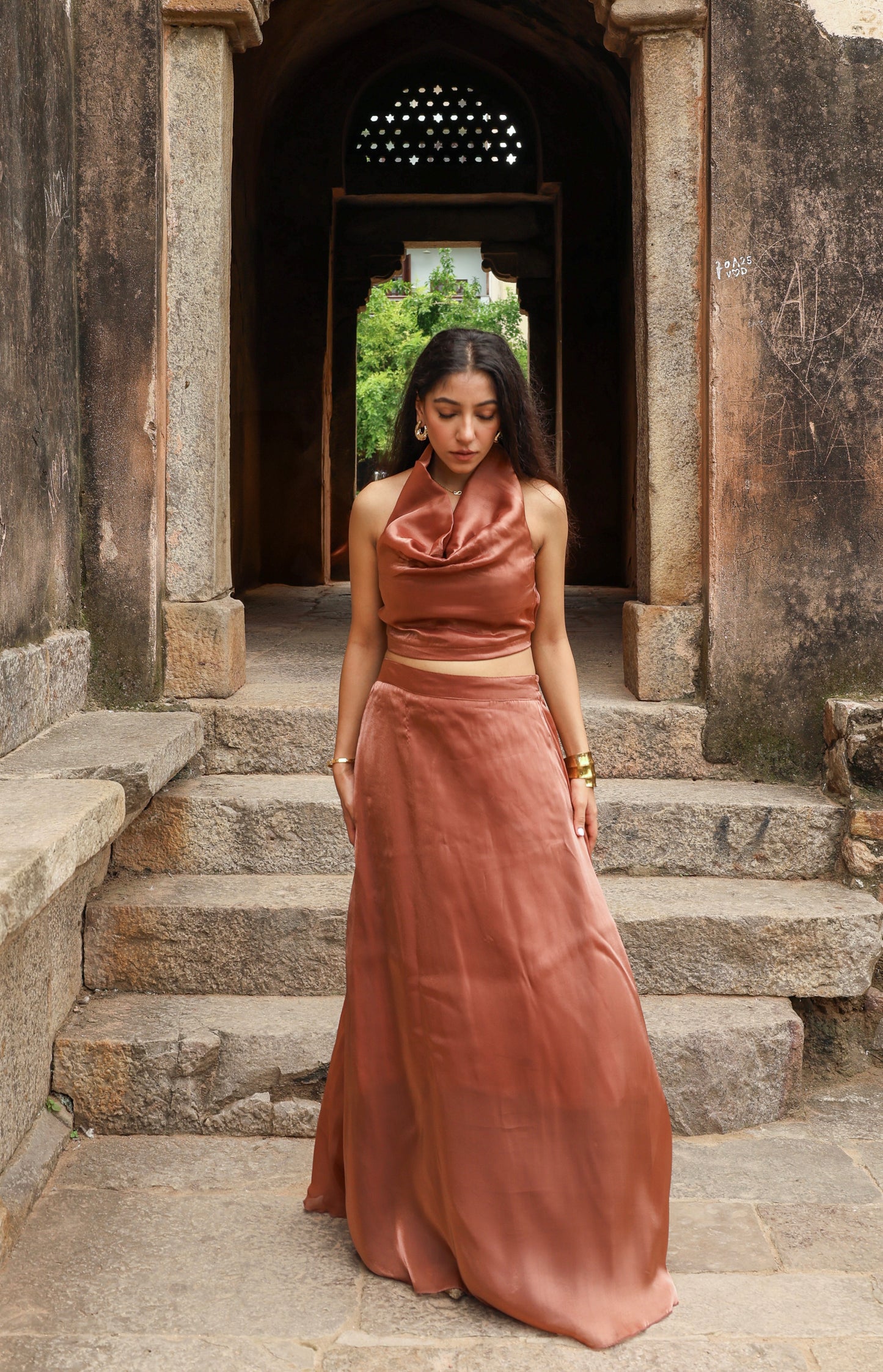 Copper Cosmos Skirt SET