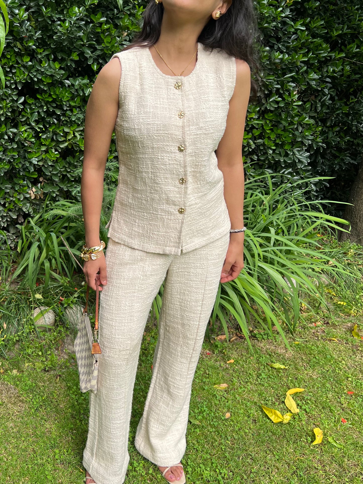 Ivory Textured Cotton Set
