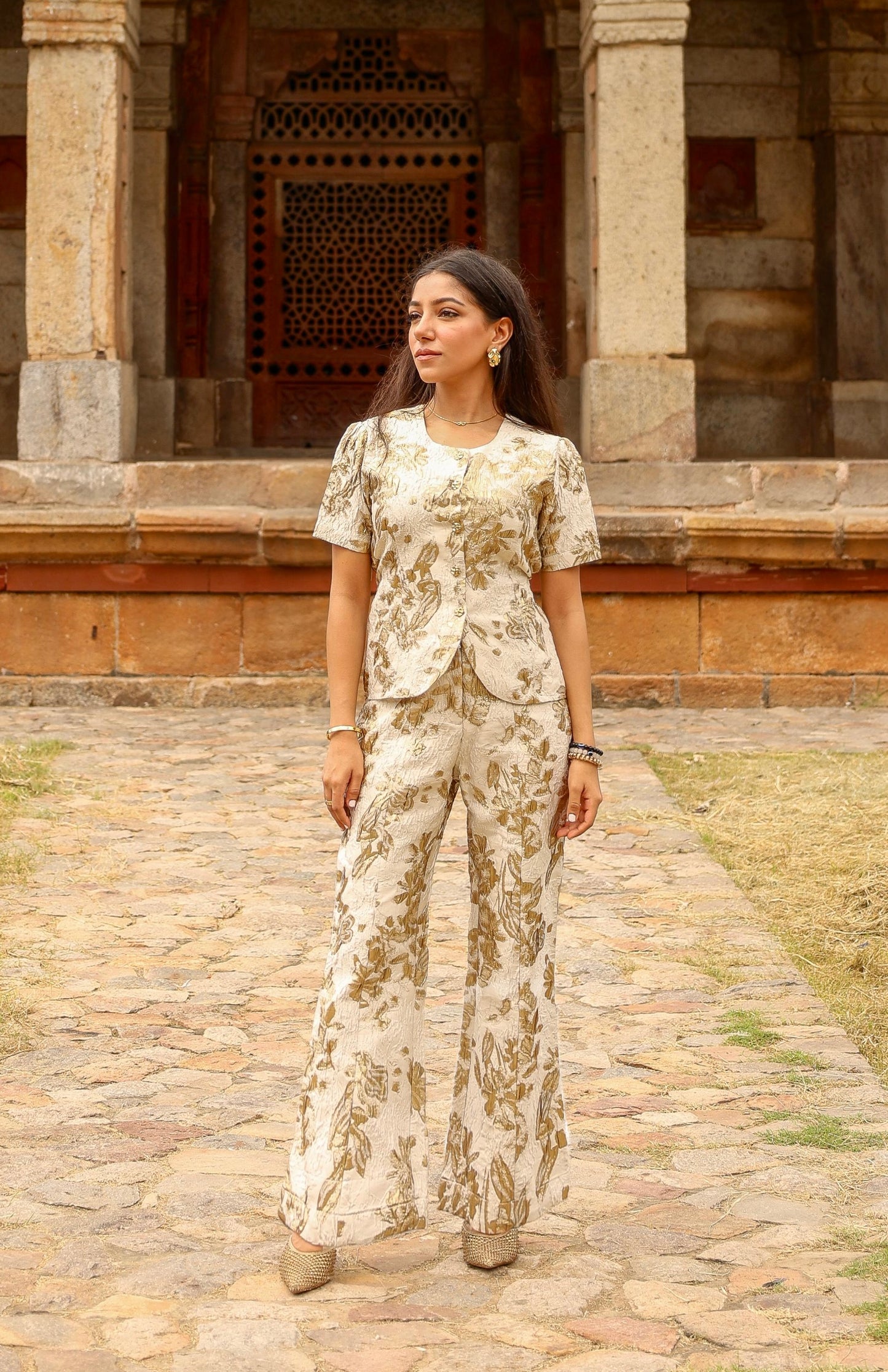 Textured Soft Foil Jacquard SET