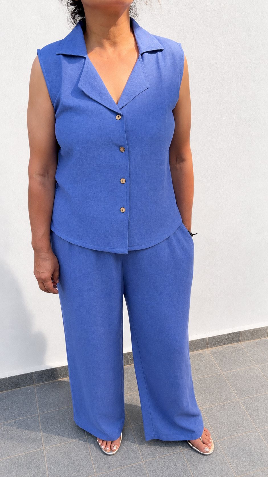 Cotton Cornflower Blue Set