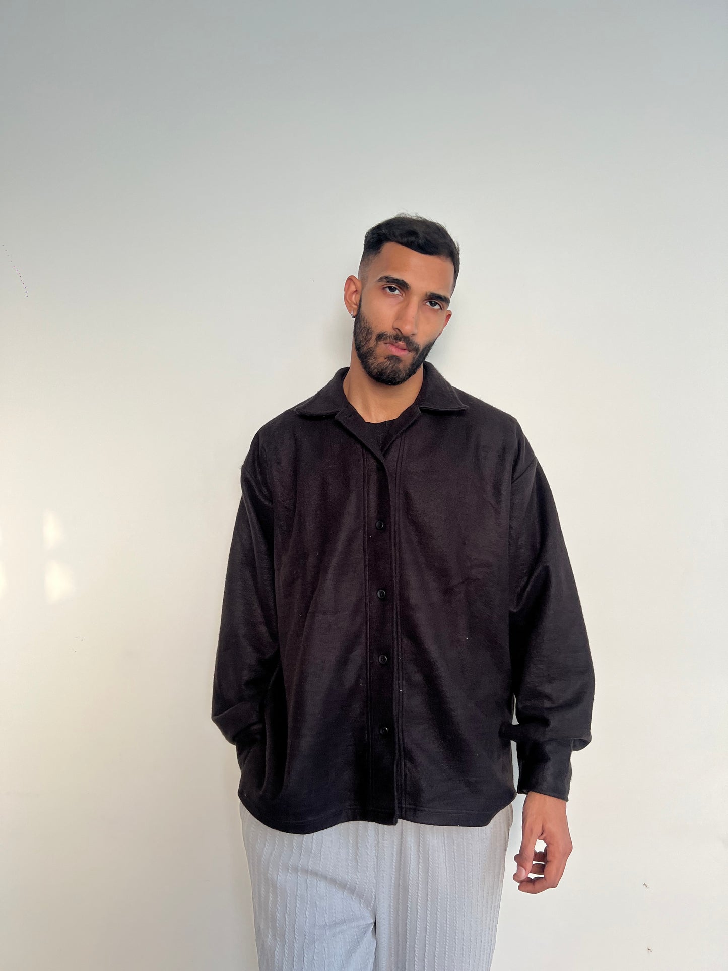 Unisex Cotton Fleece Shacket