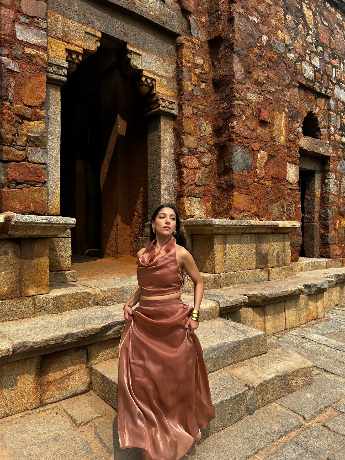 Copper Cosmos Skirt SET
