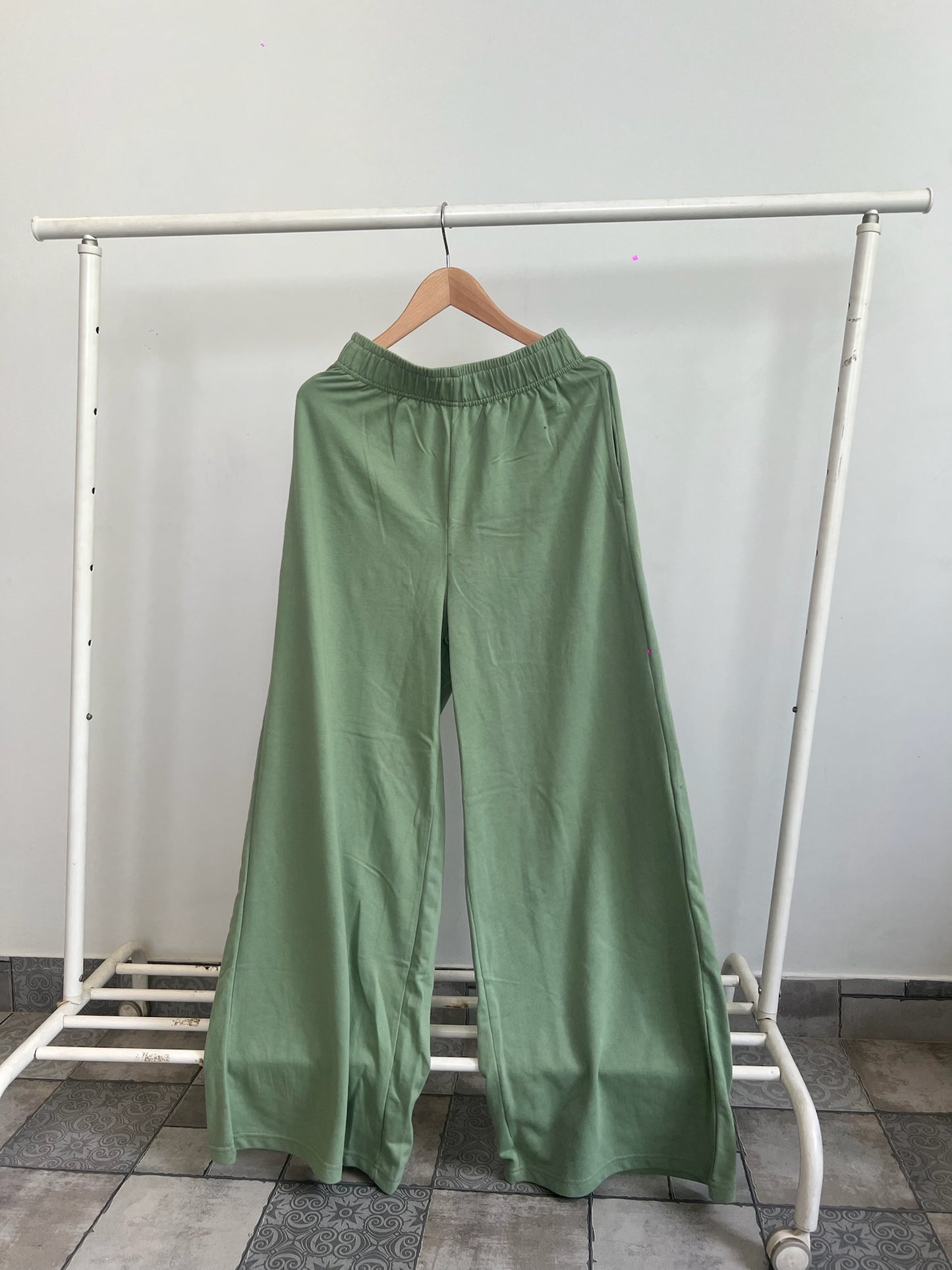Mint Green  French Terry Half Sleeves SET