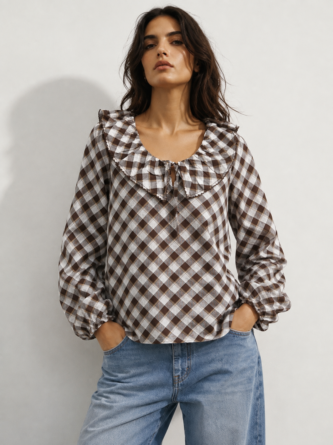 Plaid Cotton Top