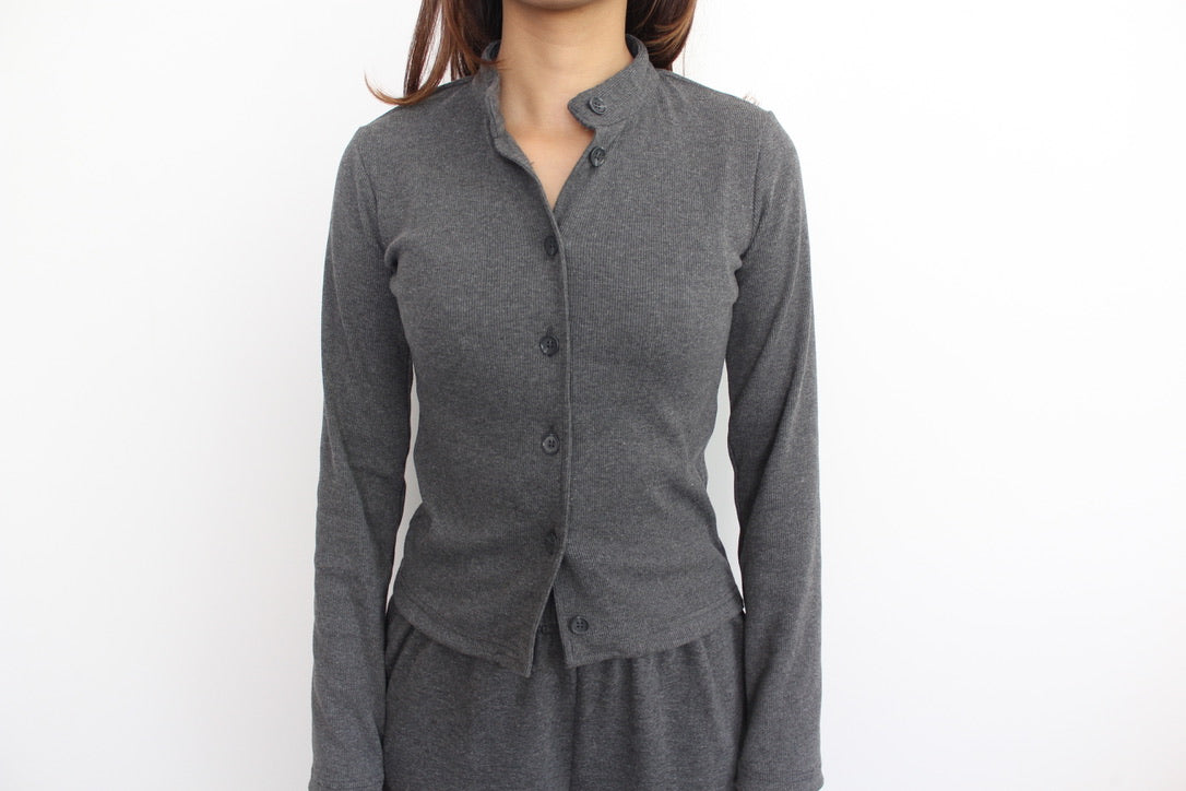 Cotton Fleece Grey Melange Set