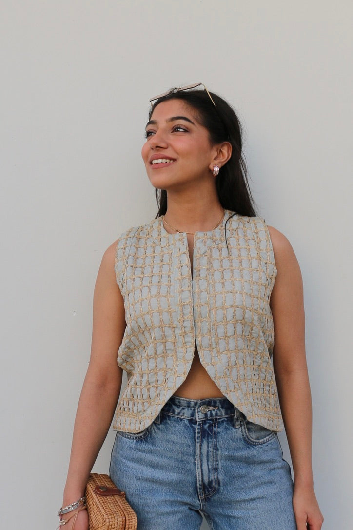 Cotton Embroidered Waistcoat