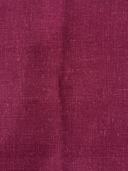 Wine Cotton Linen Ruched Halter Top & Pants Set