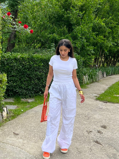 White Parachute Cargo PANTS ONLY