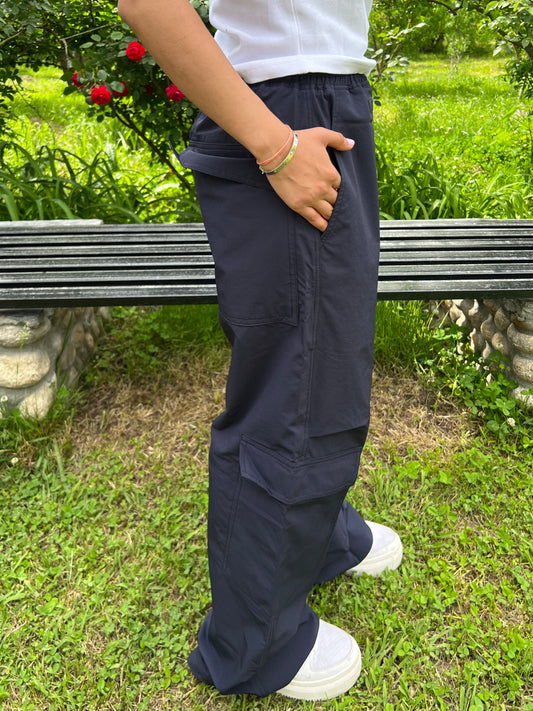 Navy Blue PARACHUTE PANT ONLY ( 3 available)