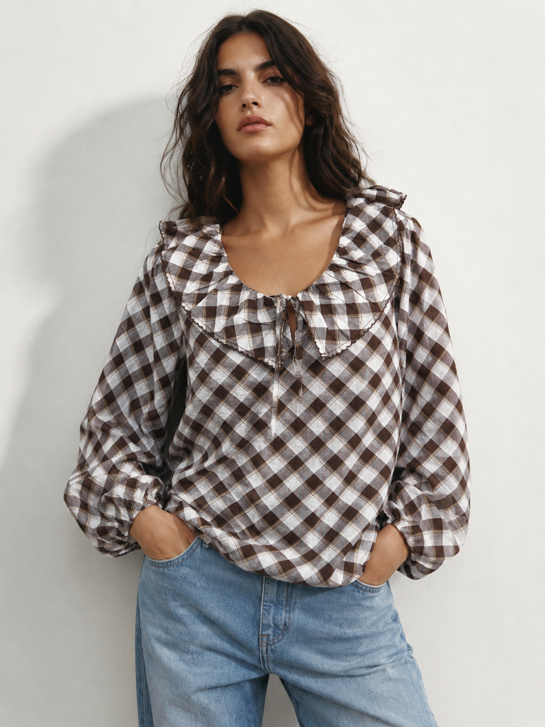 Plaid Cotton Top