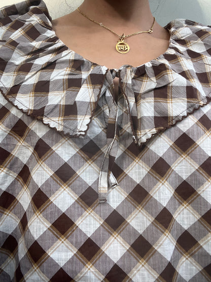 Plaid Cotton Top