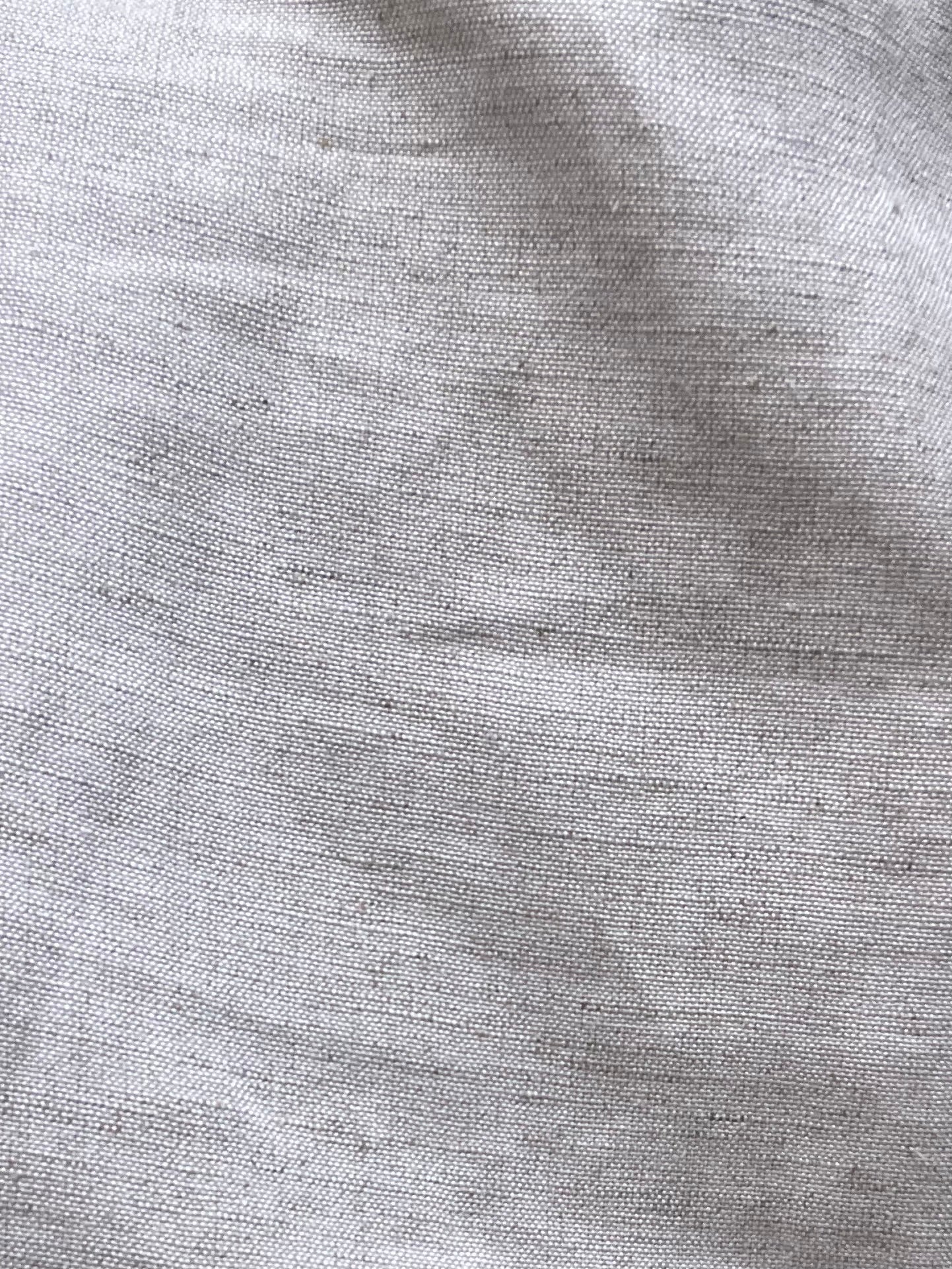 Ecru Front Tie-Up Cotton Linen Top & Pant Set
