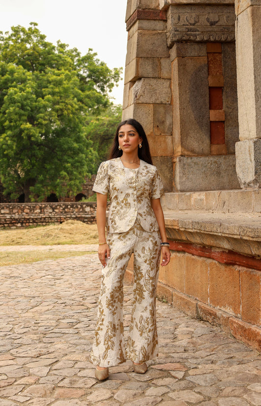 Textured Soft Foil Jacquard SET