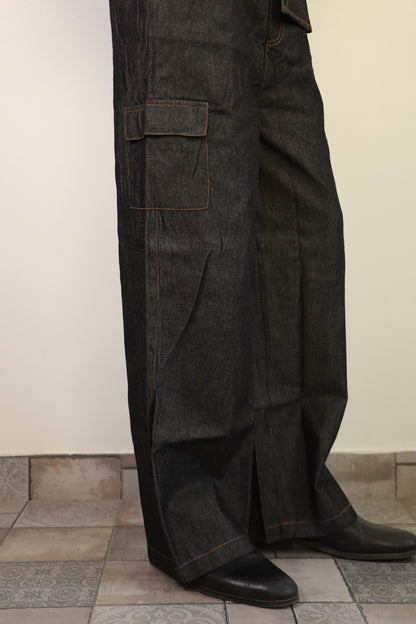 Men Denim Shirt Set