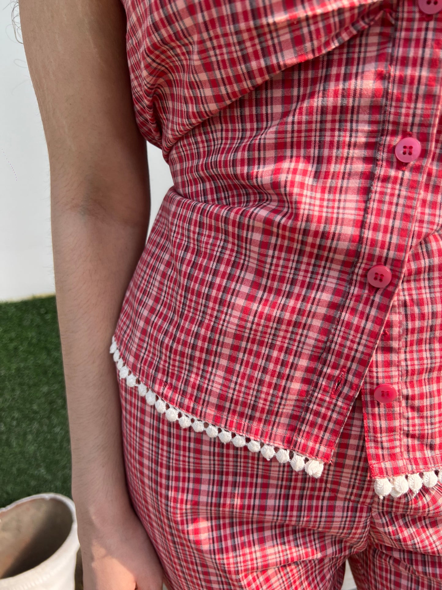 Cotton Poplin Shirt & Skort Set