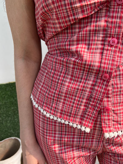 Cotton Poplin Shirt & Skort Set