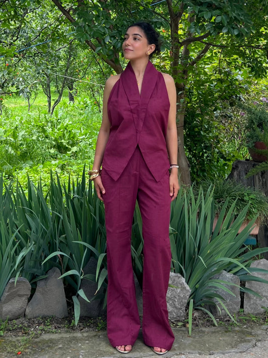 Wine Pure Cotton Set