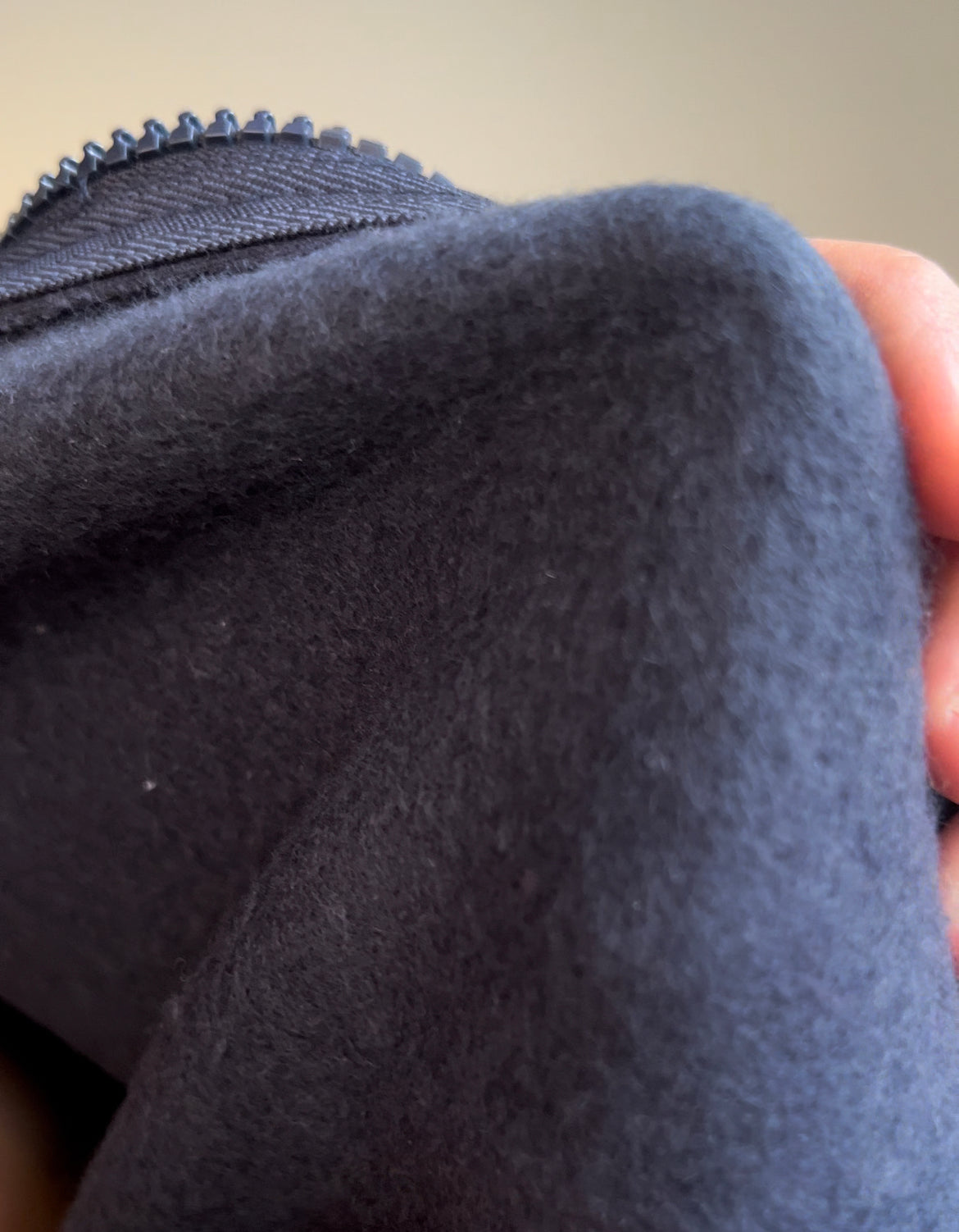 Fleece Navy Blue Zipper & Fleece Pants SET