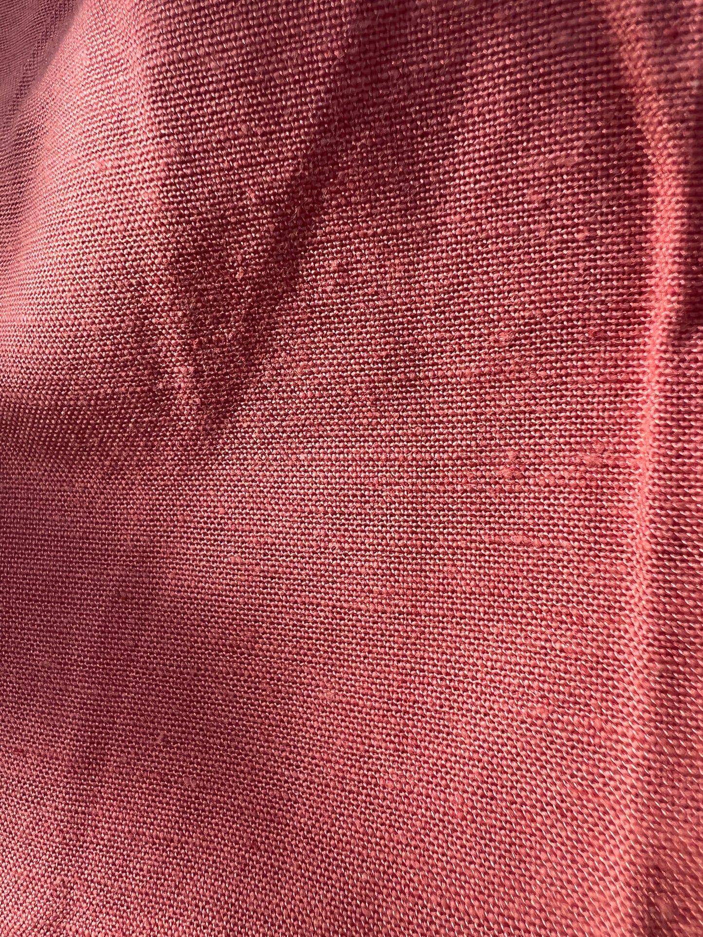 Dusty Rose Cotton Linen Draped Top & Pants Set