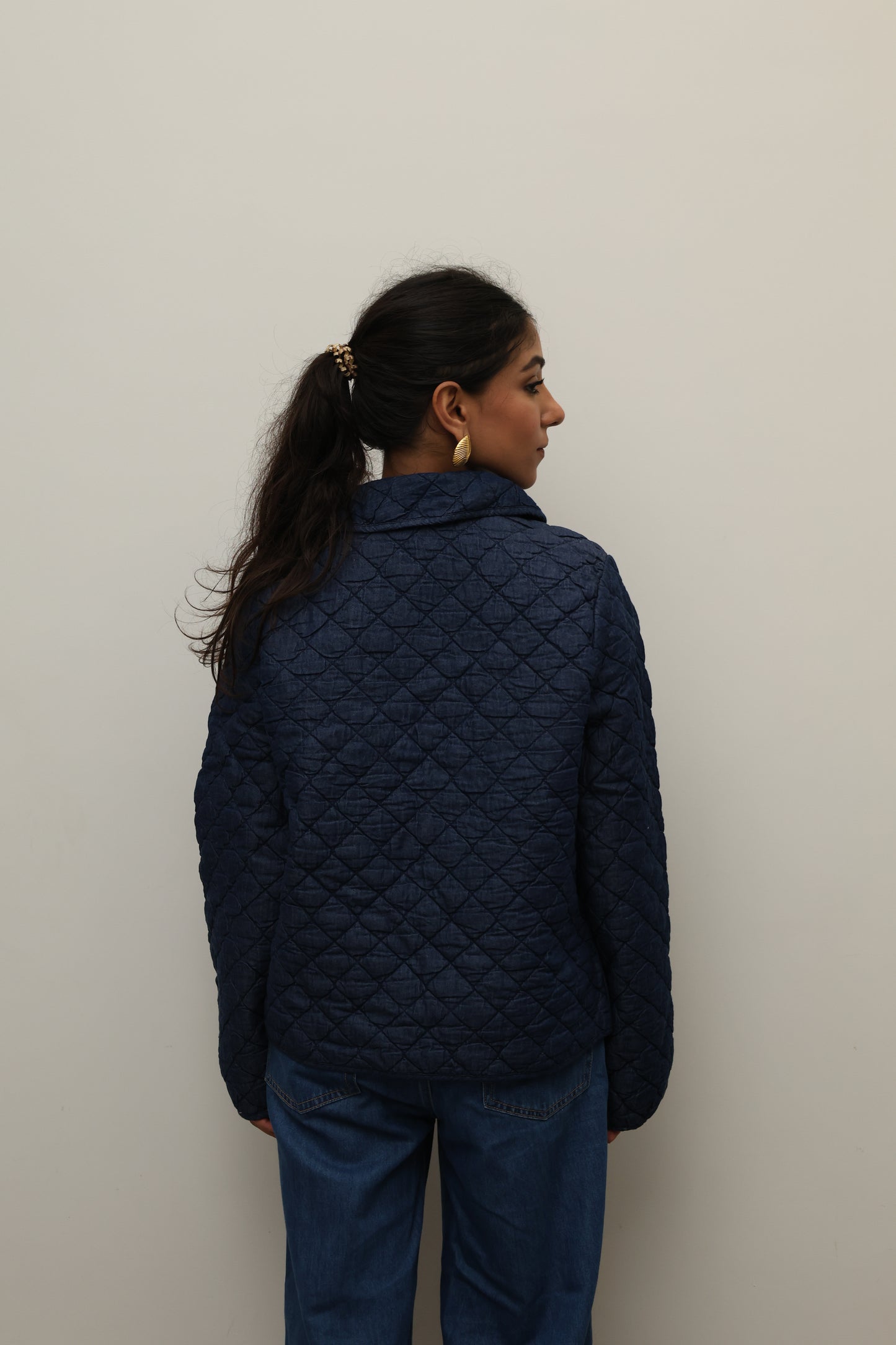 Scandi Bow Quilted Jacket