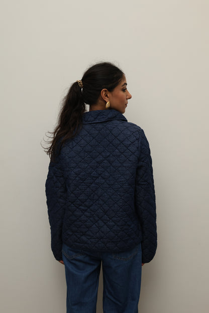 Scandi Bow Quilted Jacket