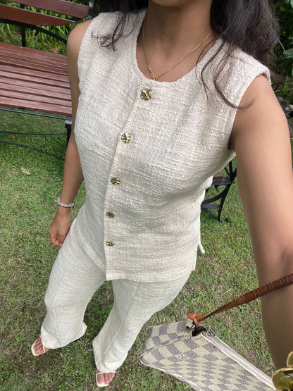 Ivory Textured Cotton Set