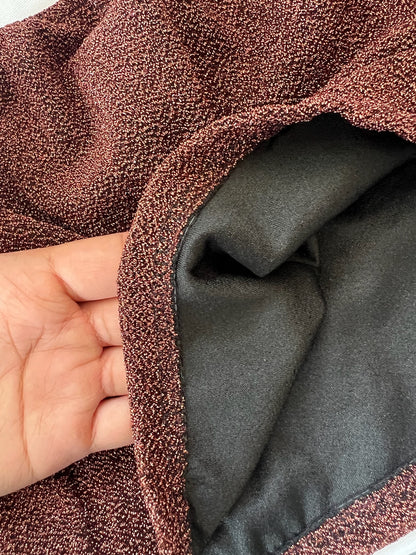 Brown Cotton Shimmer TOP ONLY ( 3 available)