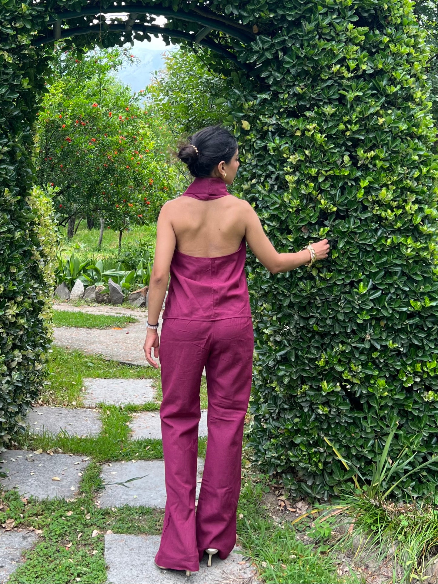 Wine Pure Cotton Set