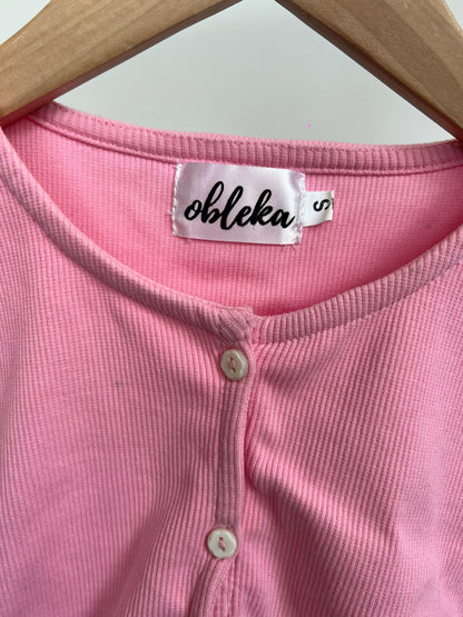Light Pink Cotton Rib Top ( 1 available)