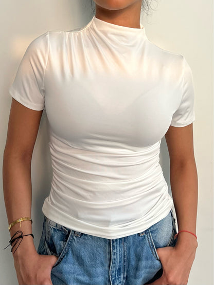 Sculpted High-Neck Top
