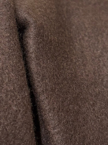 Brown Zipper Jacket Cotton Fleece SET