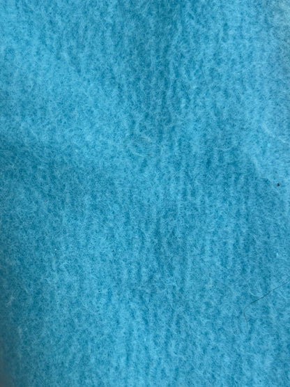 Light Blue Cropped Hoodie Cotton Fleece SET